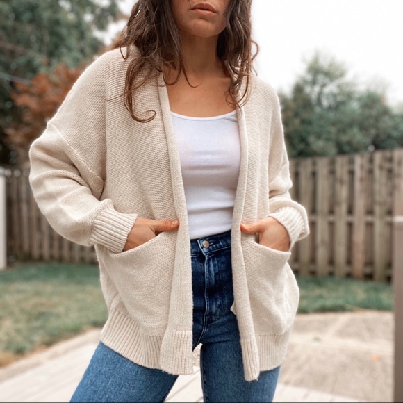 Urban Outfitters Slouchy Cream Knit 